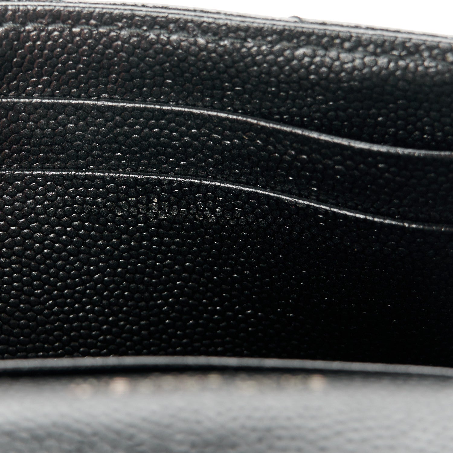 Saint Laurent Grain De Poudre Matelasse Chevron Small Monochrome Monogram Envelope Wallet Black 9 of 9