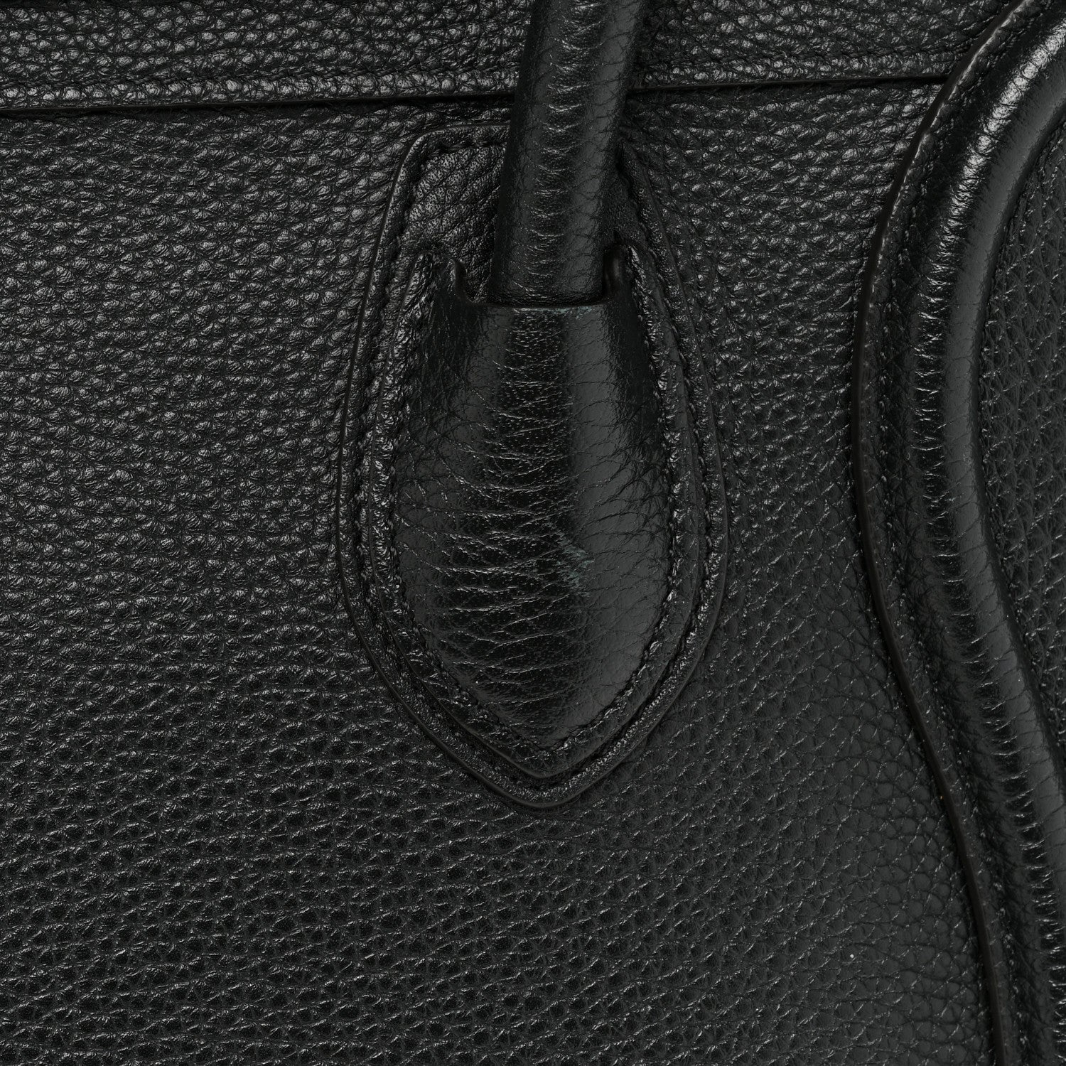 Celine Drummed Calfskin Micro Luggage Black 22 of 25
