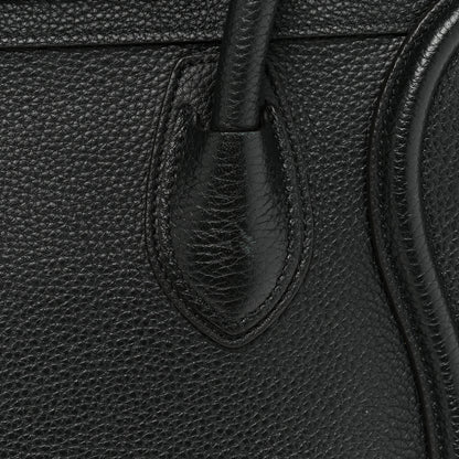 Celine Drummed Calfskin Micro Luggage Black 22 of 25