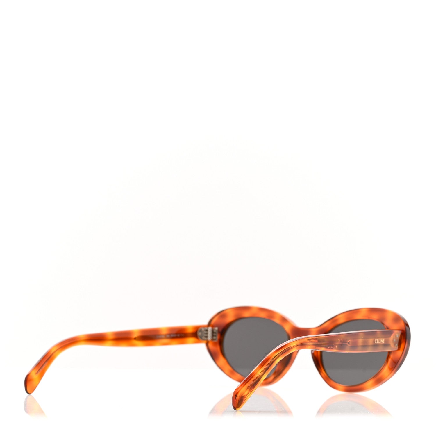 Celine Acetate Cat Eye Sunglasses CL401931 Tortoise 4 of 7