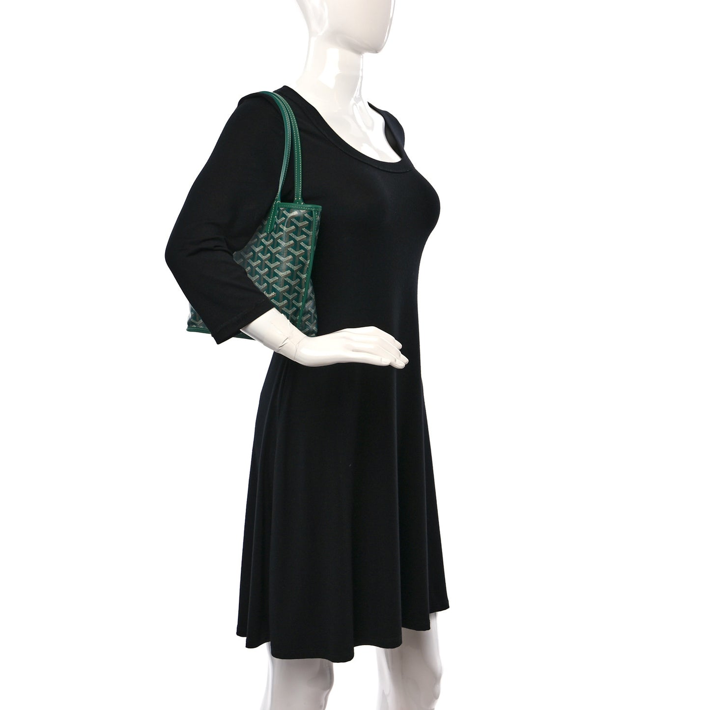Goyardine Reversible Mini Anjou Green