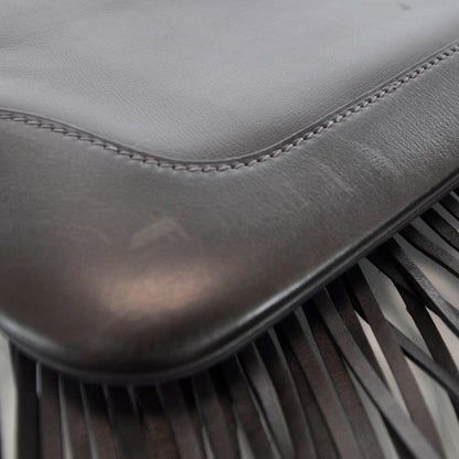 Hermes Sac Trim Anate Fringe Satchel Chocolate 6 of 8