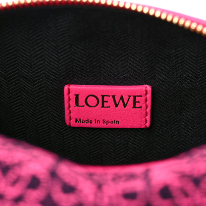 Loewe Jacquard Anagram Calfskin Small Cubi Bag Pink 6 of 8