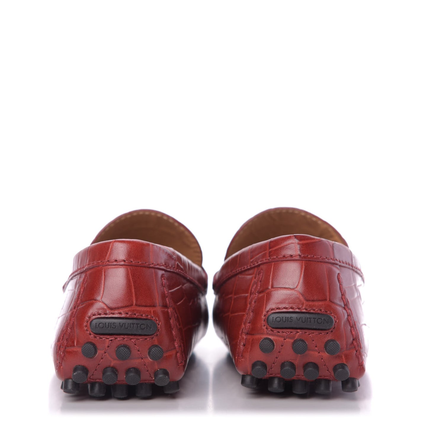 Alligator Hockenheim Moccasin Loafers 11 Red