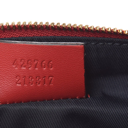 Gucci GG Supreme Monogram Blooms Mini Chain Bag Beige Blue Navy Hibiscus Red 7 of 8