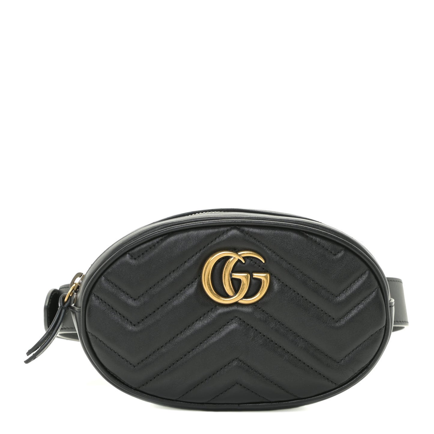 Calfskin Matelasse GG Marmont Belt Bag 65 26 Black