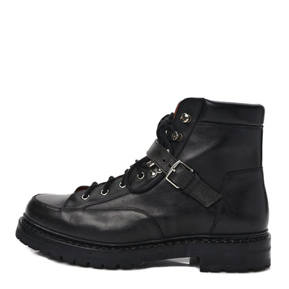 Hermes Calfskin Hiking Boots 40 Black 1 of 8