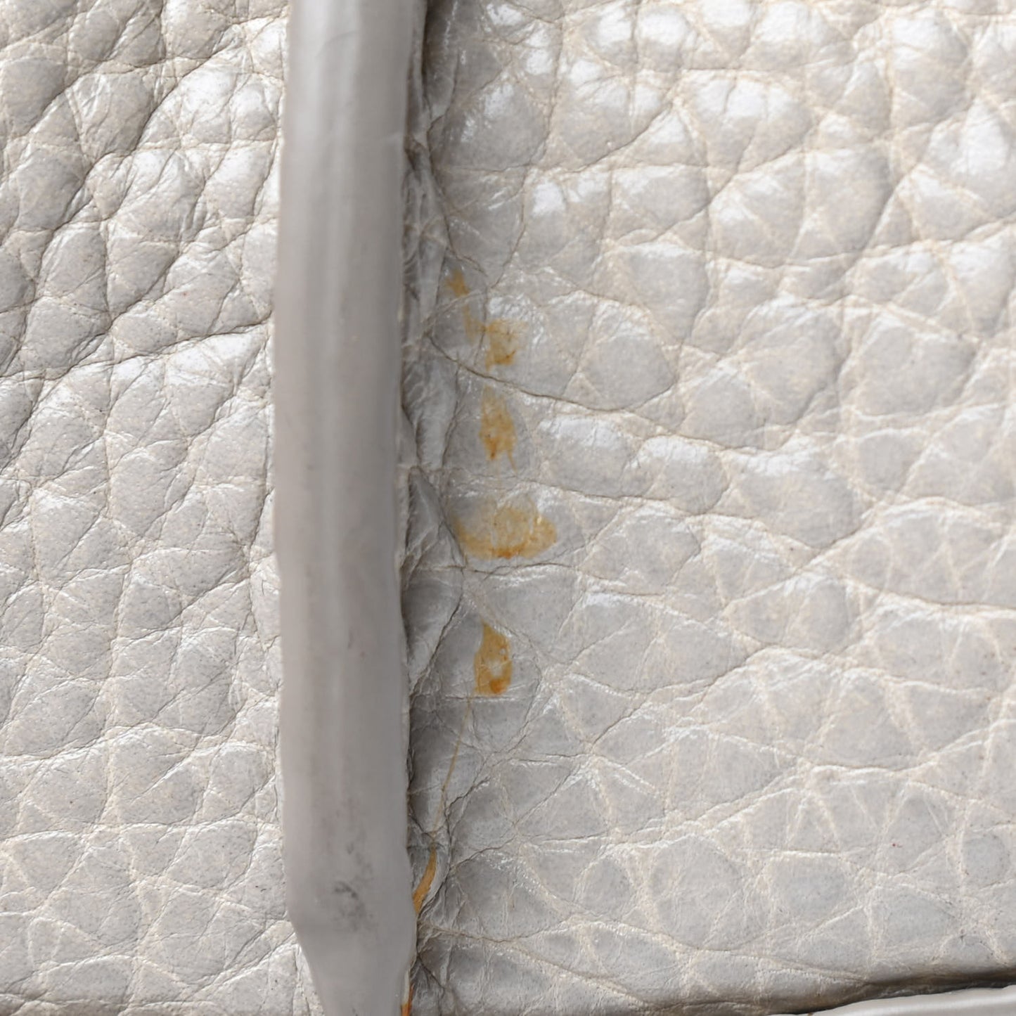 Pebbled Lambskin Inside Out Rocco Matte Black Hardware Chalk