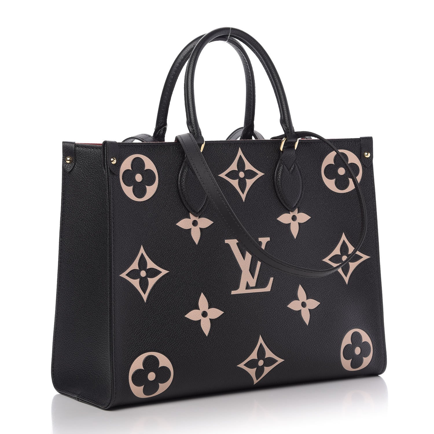 Louis Vuitton Empreinte Monogram Giant Onthego MM Black Beige 4 of 10