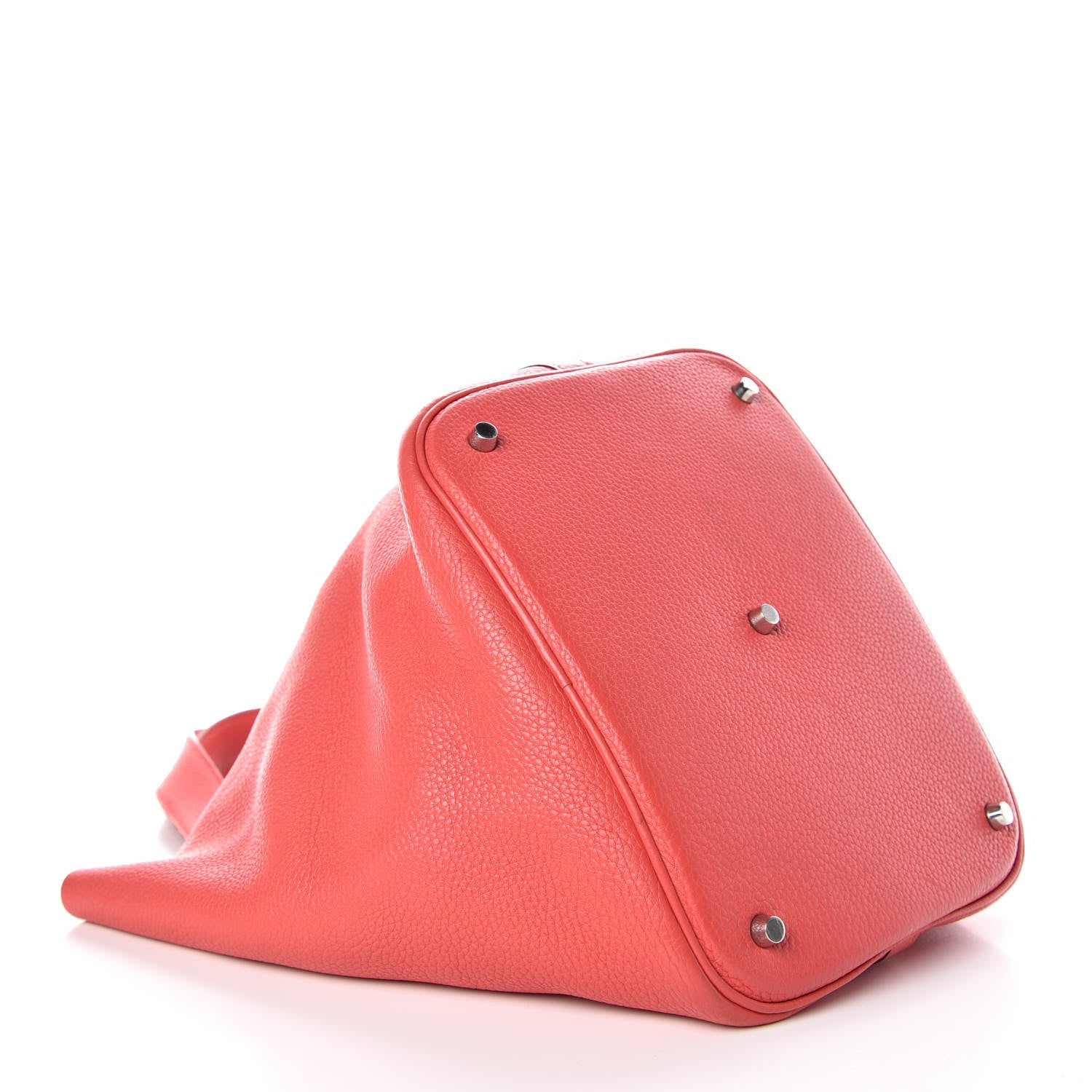 Hermes Taurillon Clemence Picotin Lock 26 GM Bougainvillea 4 of 13