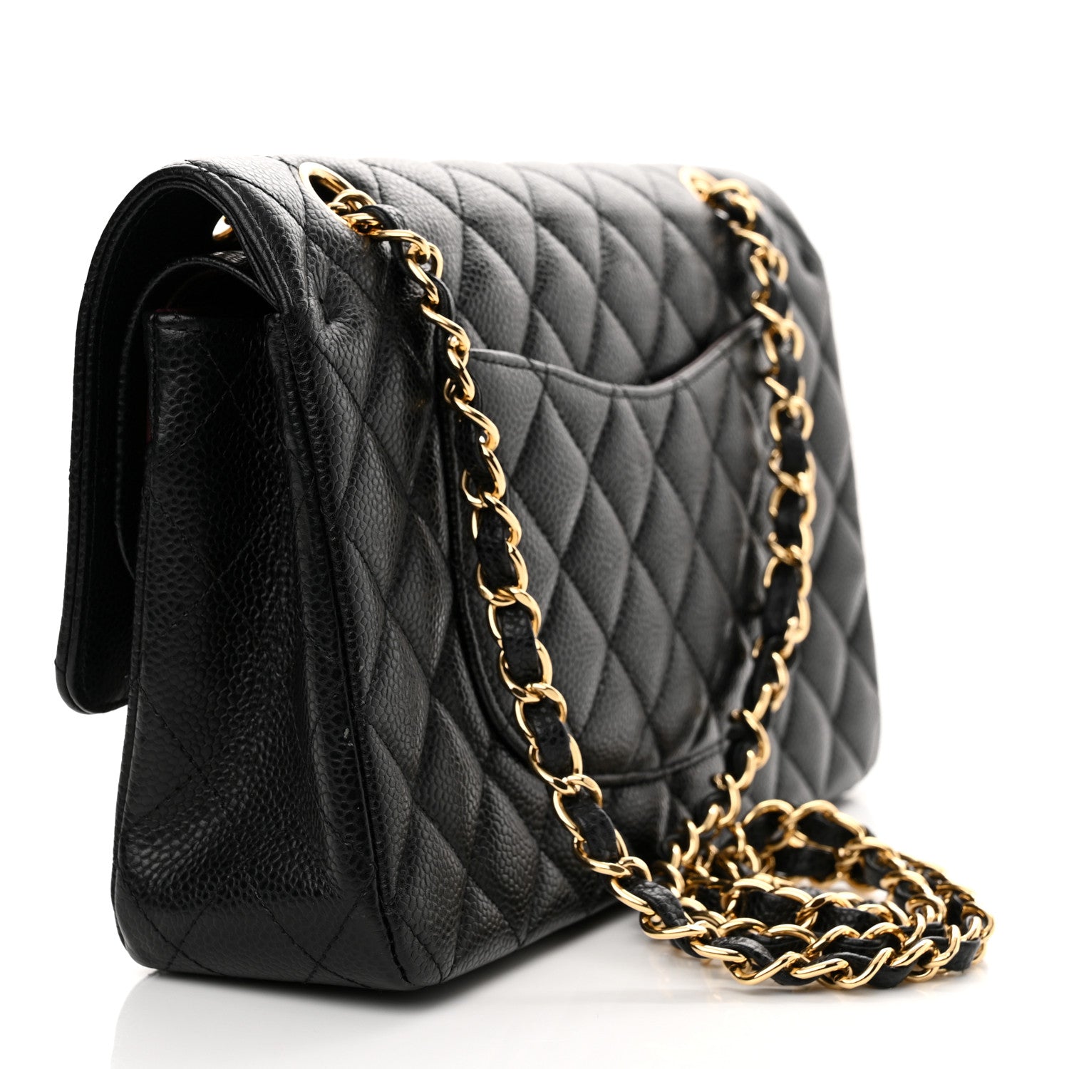 Chanel Caviar Quilted Medium Double Flap Black 3 of 13