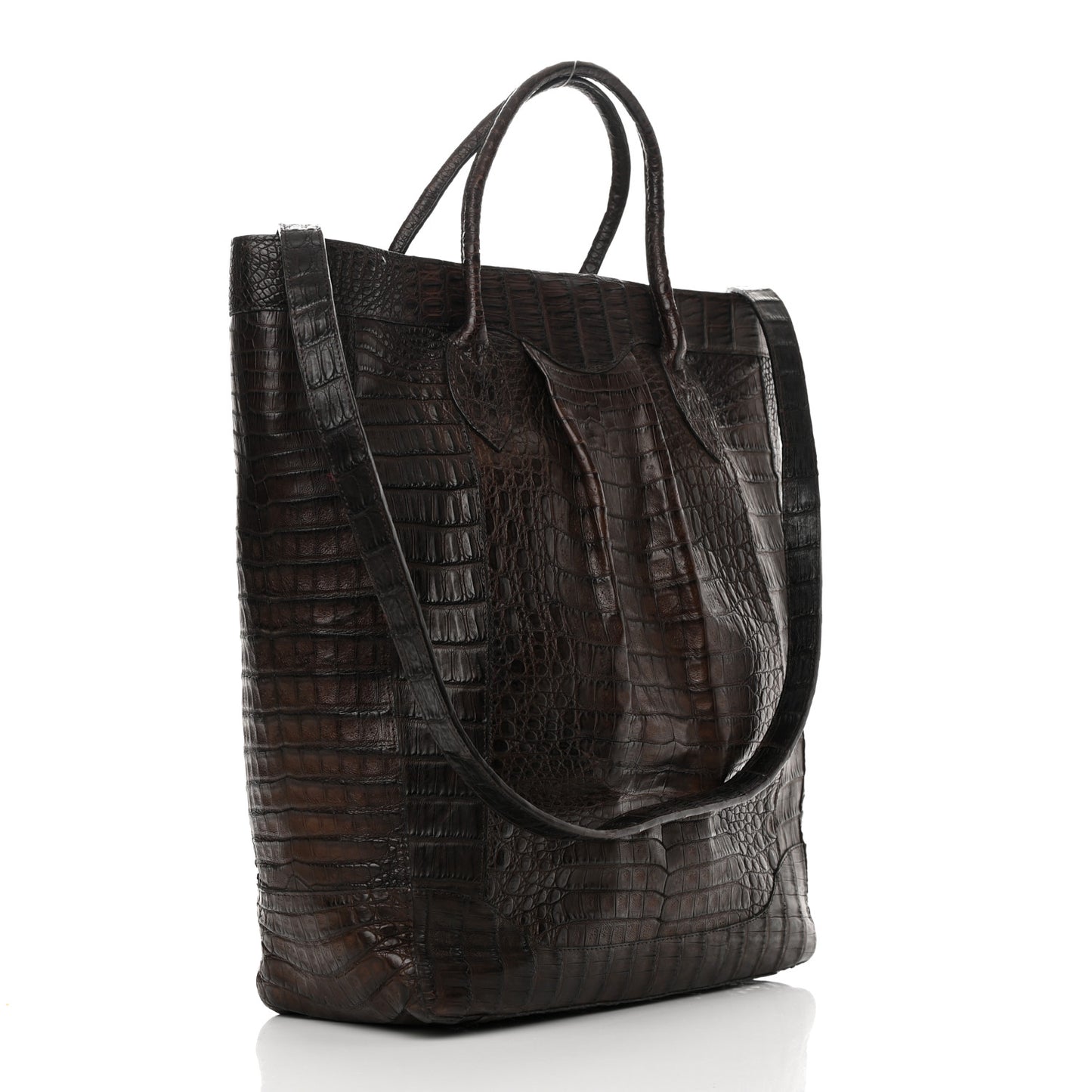 Crocodile Tote Brown