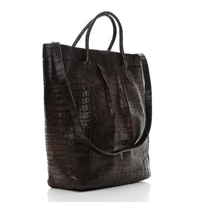 Nancy Gonzalez Crocodile Tote Brown 3 of 15