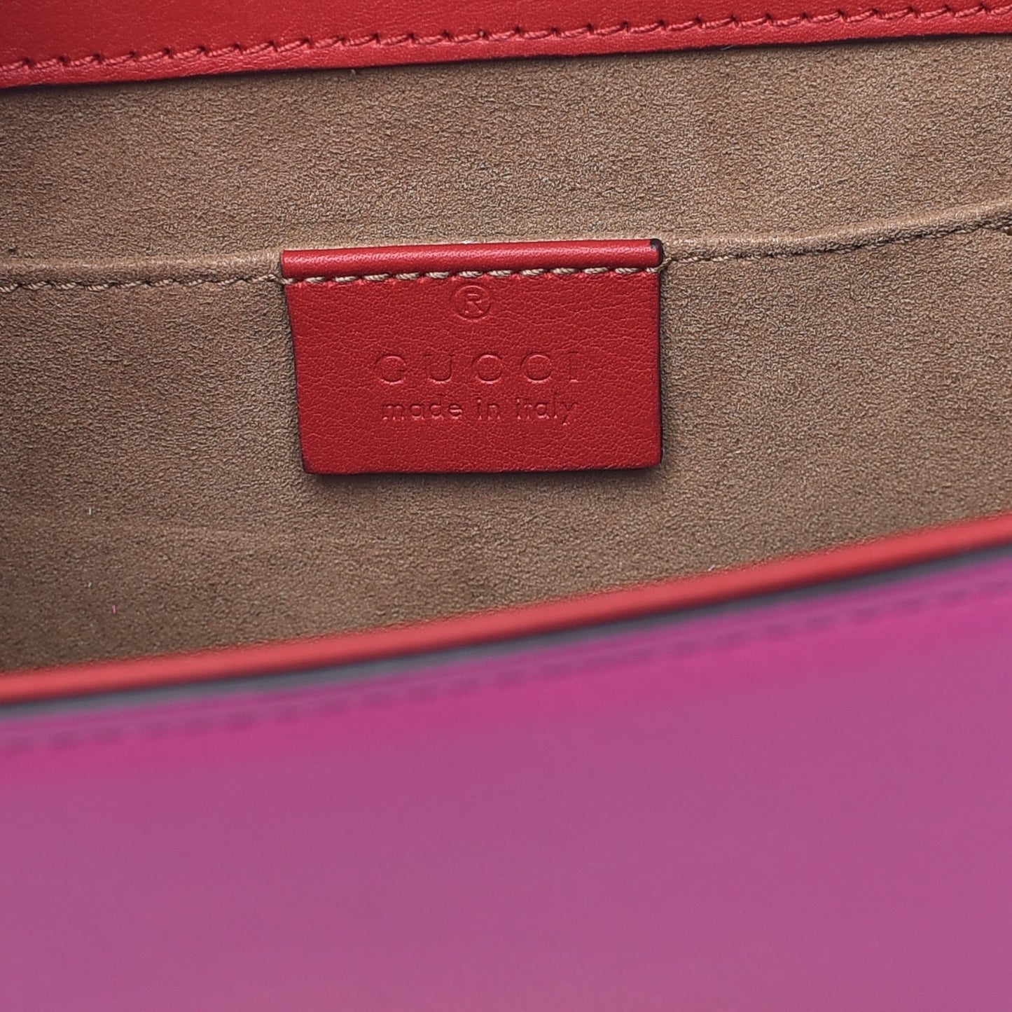 Calfskin Small Padlock Shoulder Bag New Rosette Hibiscus Red