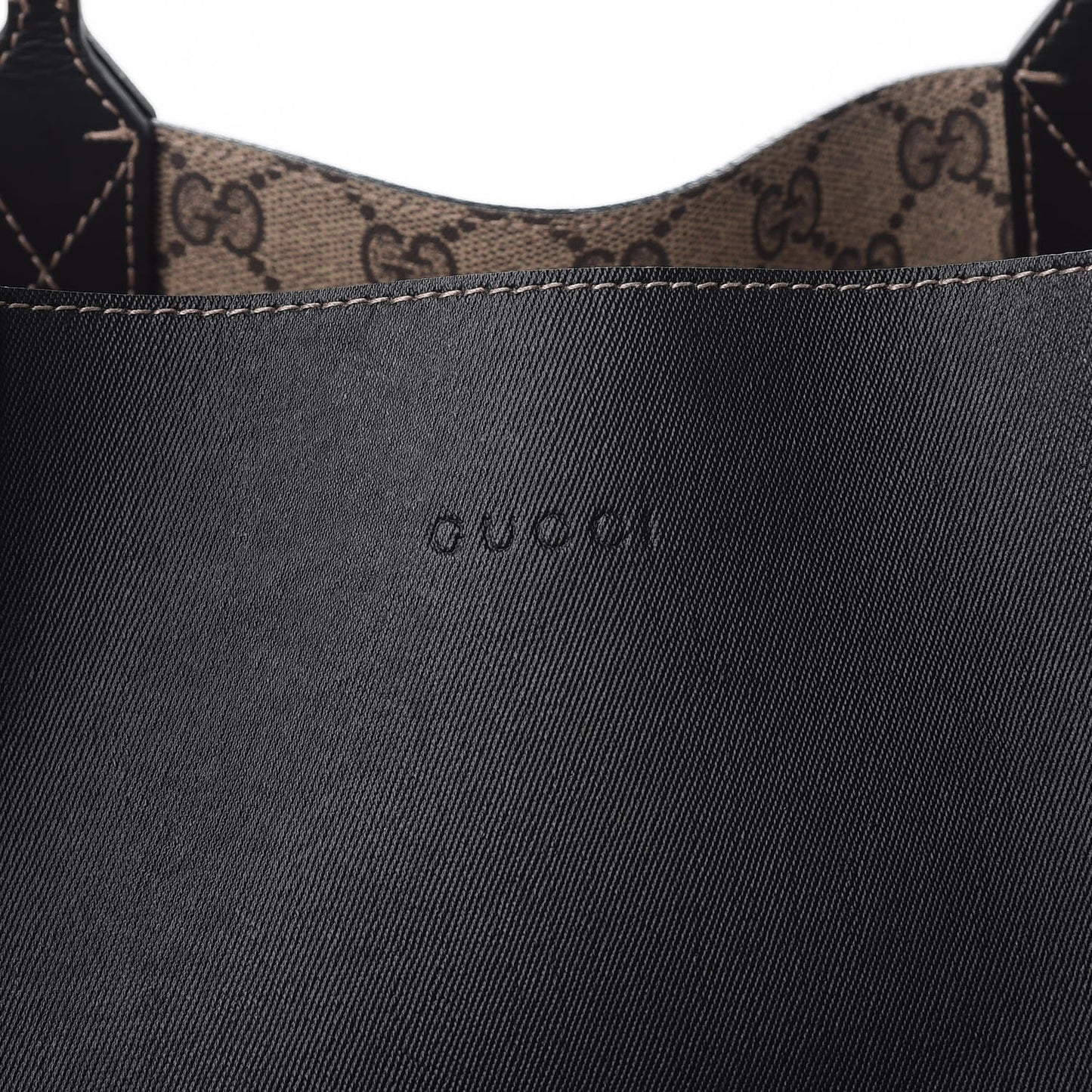 Calfskin GG Supreme Monogram Medium Reversible Tote Black