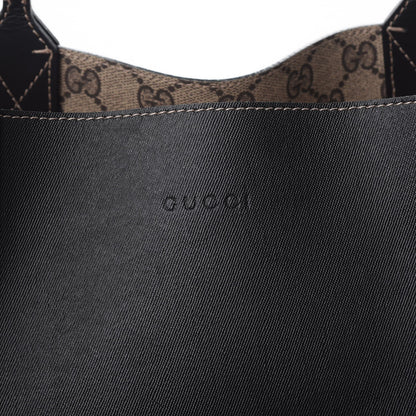 Gucci Calfskin GG Supreme Monogram Medium Reversible Tote Black 10 of 11