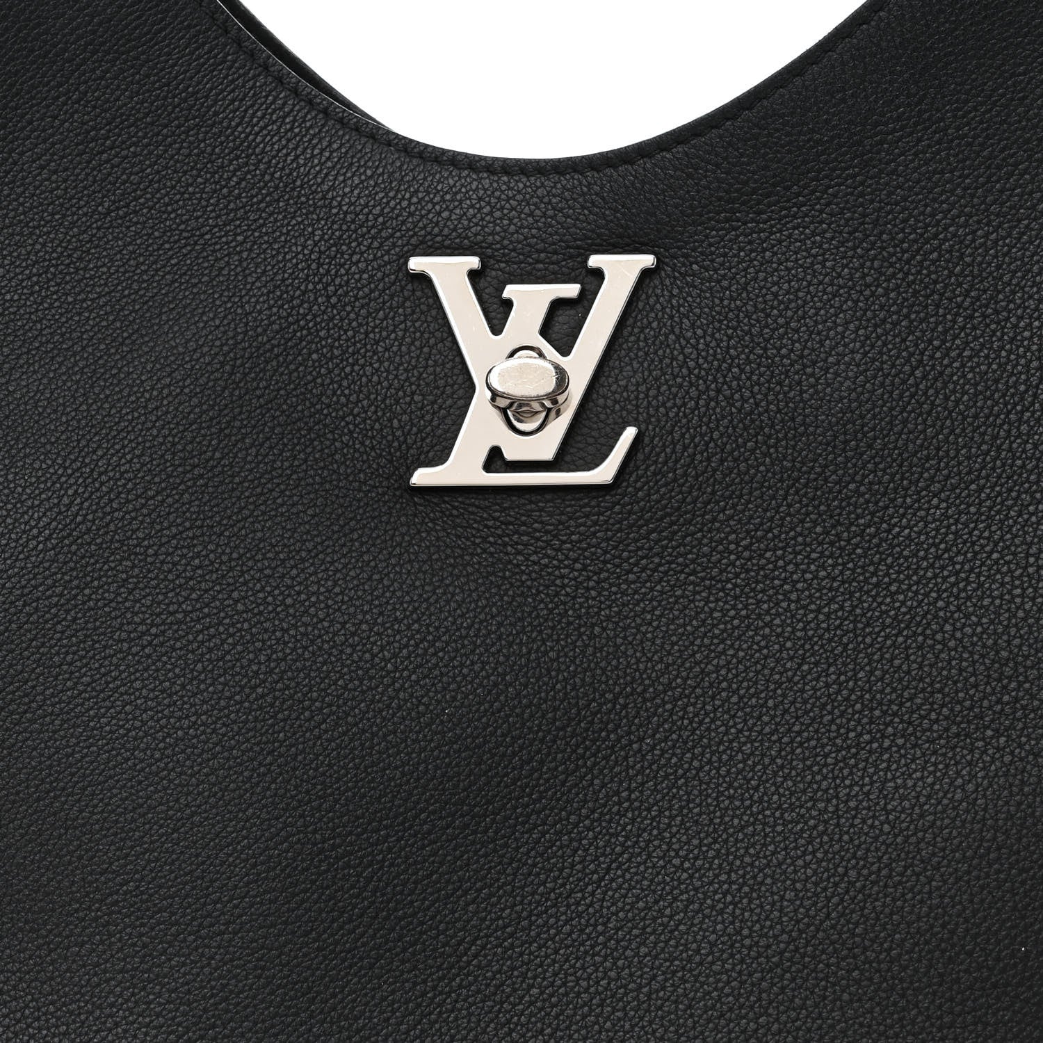 Louis Vuitton Calfskin Lockme Hobo Black 8 of 11