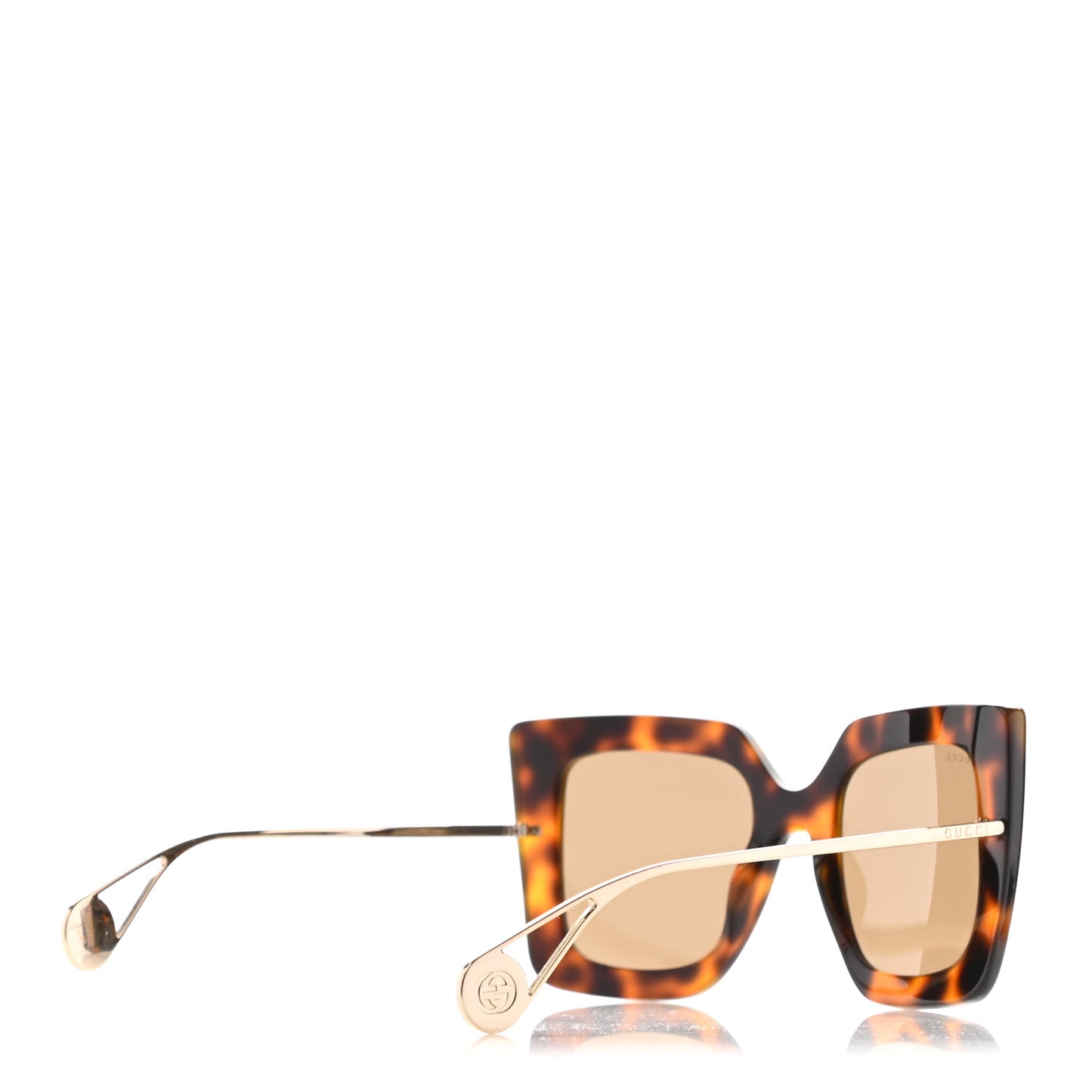 Acetate Oversize Square Frame GG0435S Sunglasses Havana