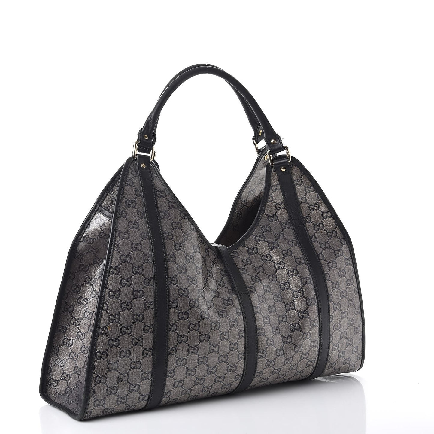Crystal Monogram Large Joy Shoulder Bag Black