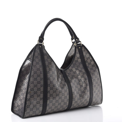 Gucci Crystal Monogram Large Joy Shoulder Bag Black 3 of 16