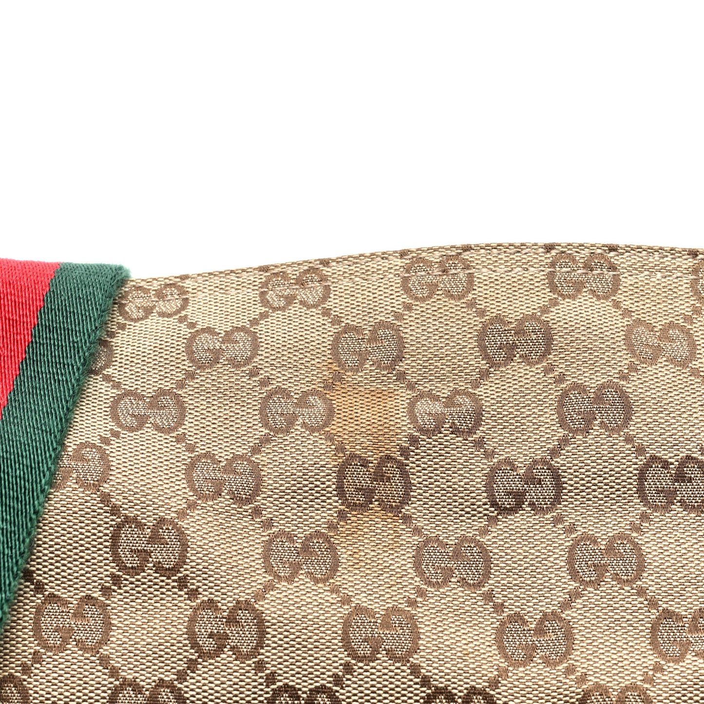 Monogram Web Medium Double Pocket Messenger Bag Dark Brown