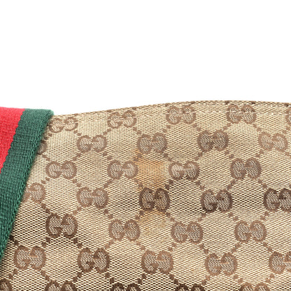 Gucci Monogram Web Medium Double Pocket Messenger Bag Dark Brown 11 of 11