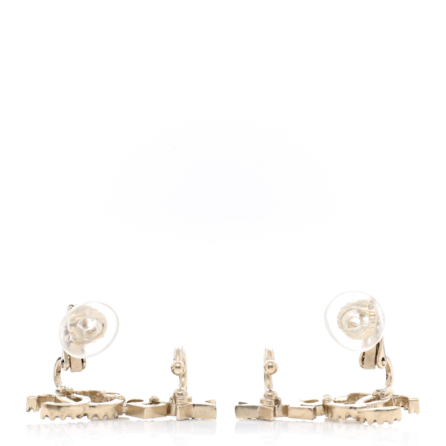 Chanel Crystal Star 5 CC Clip On Earrings 4 of 5