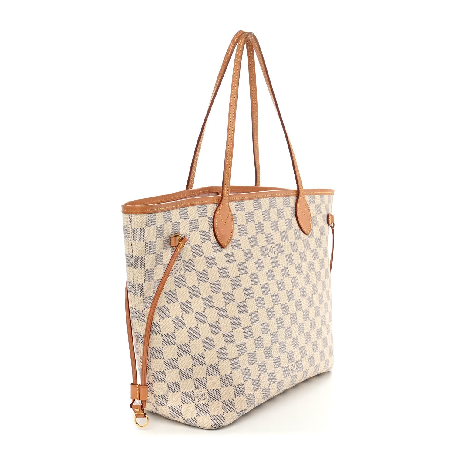 Louis Vuitton Damier Azur Neo Neverfull MM Rose Ballerine 4 of 15