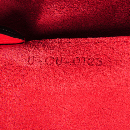 Celine Grained Calfskin Medium Horizontal Cabas Phantom Vermillion 8 of 8