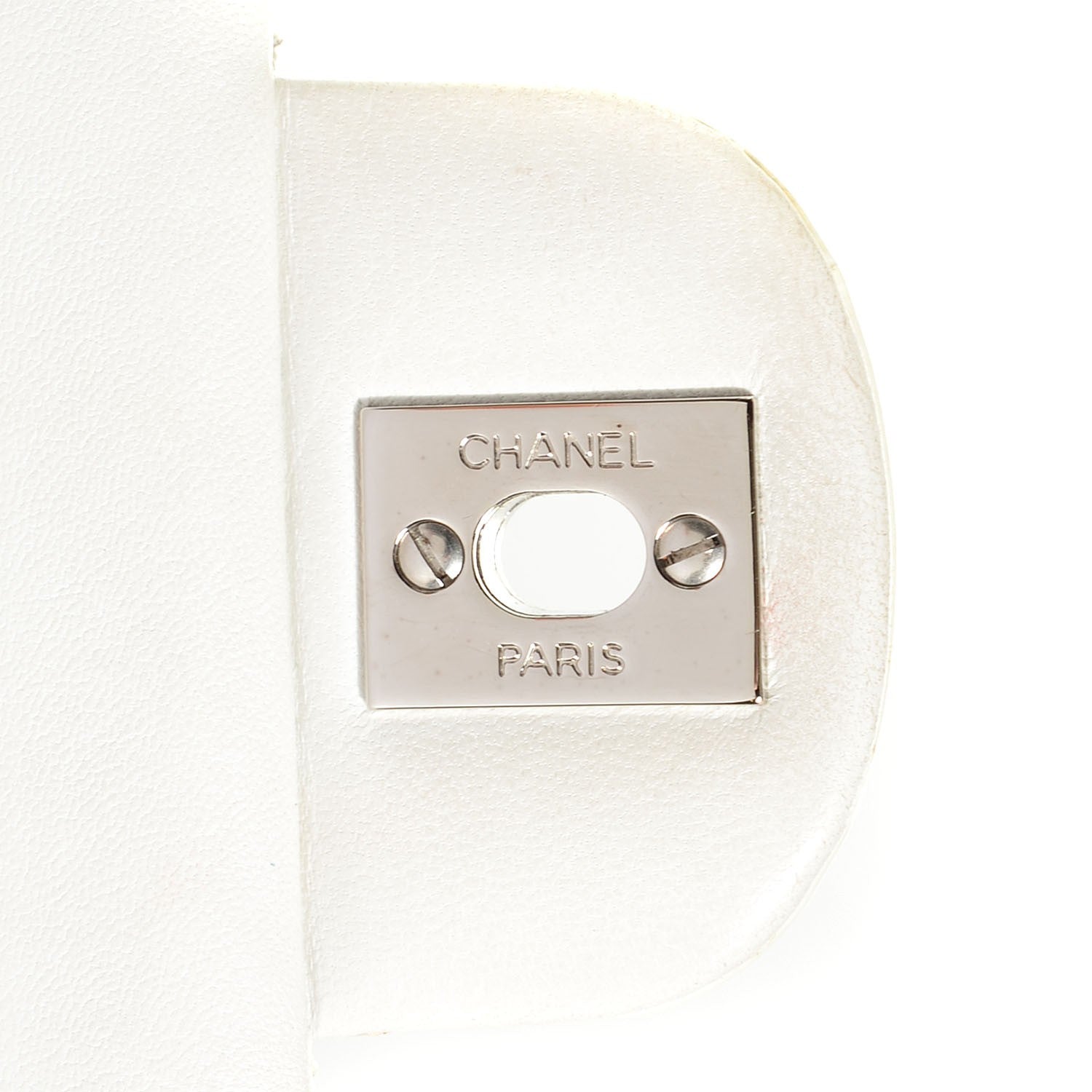 Chanel Patent Quilted Medium Double Flap White 7 of 8