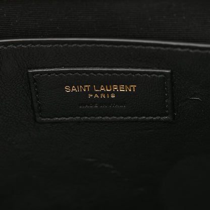 Saint Laurent Calfskin Baby Monogram Downtown Cabas White 6 of 11