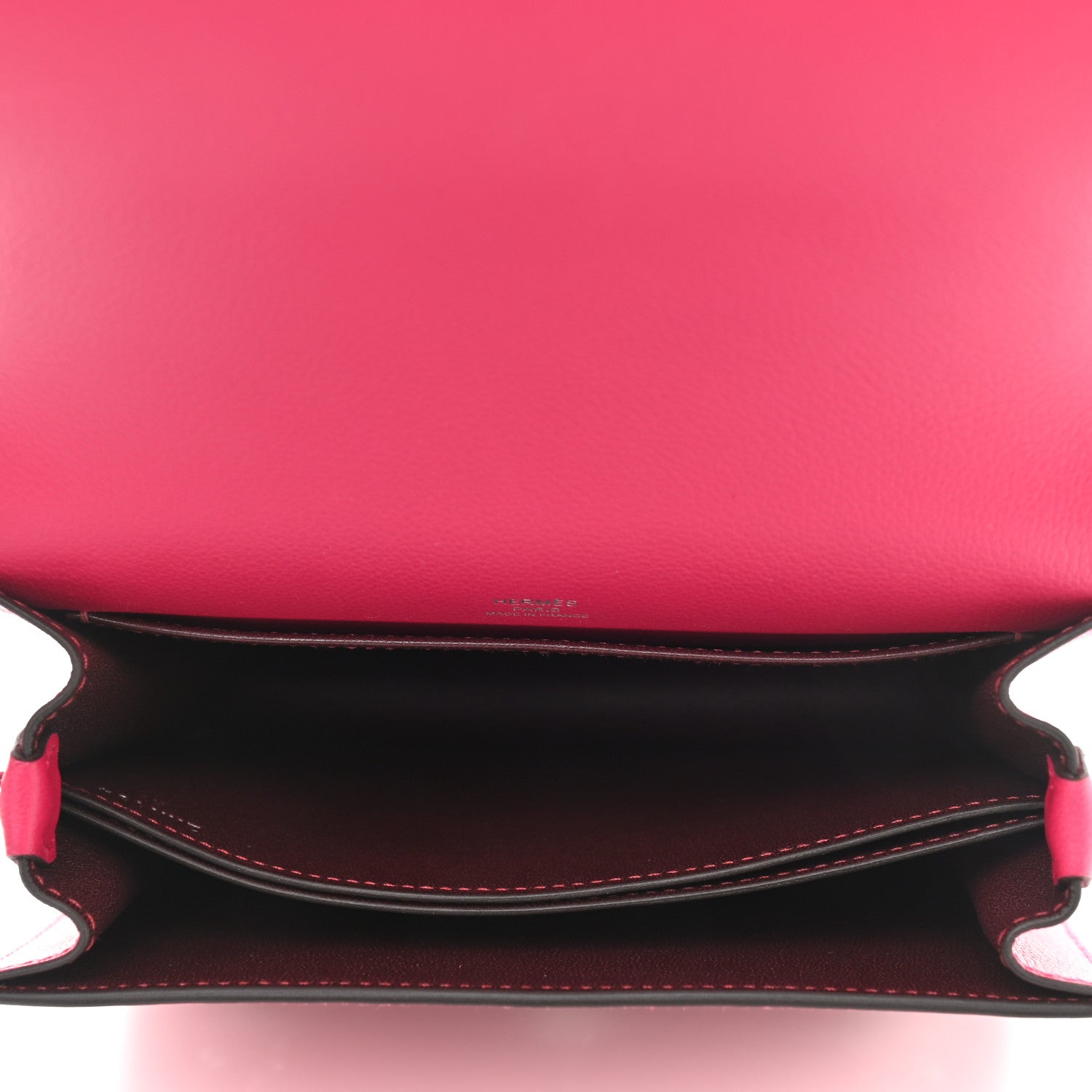 Hermes Evercolor Verso Mini Sac Roulis Framboise Prune 5 of 8