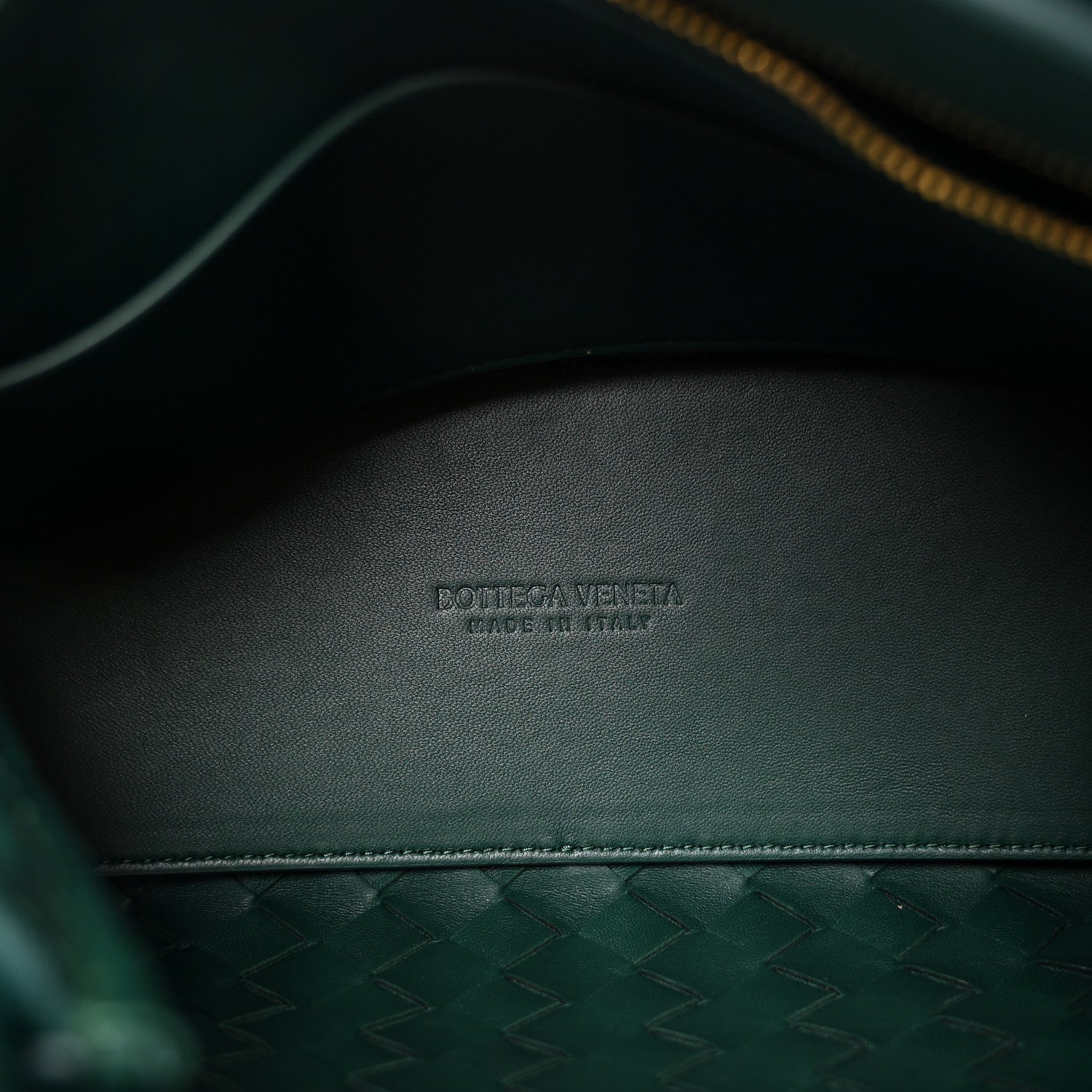 Bottega Veneta Nappa Intrecciato Small Andiamo Shoulder Bag Emerald Green 5 of 9
