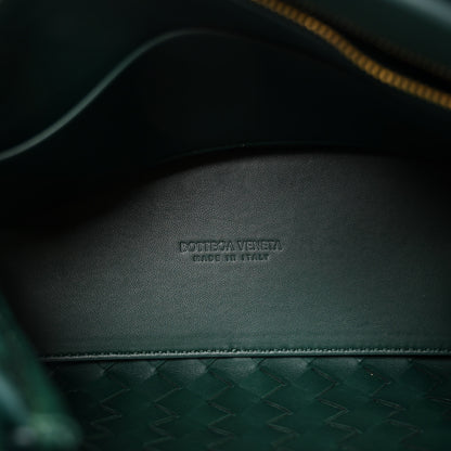 Bottega Veneta Nappa Intrecciato Small Andiamo Shoulder Bag Emerald Green 5 of 9