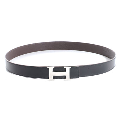 Hermes Box Clemence Reversible Constance 32mm H Belt Strap 100 Cafe Black 1 of 6