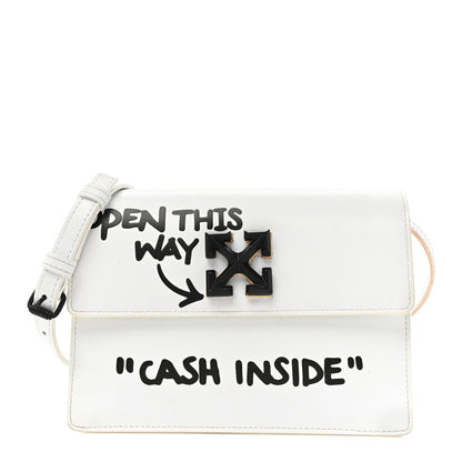 Off-White Calfskin Cash Jitney 1.0 Shoulder Bag White 1 of 18