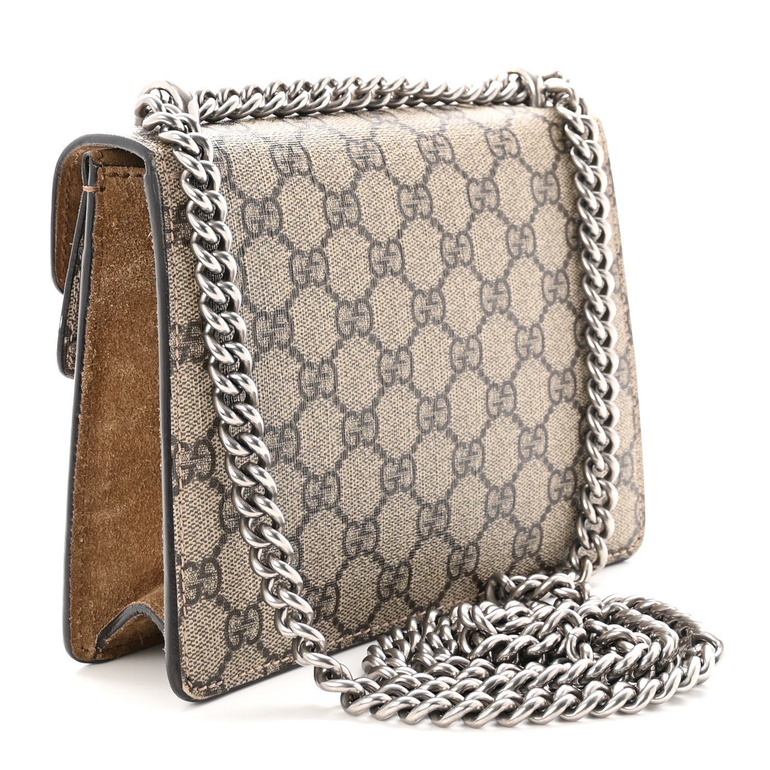 Gucci GG Supreme Monogram Mini Dionysus Shoulder Bag Taupe 3 of 10