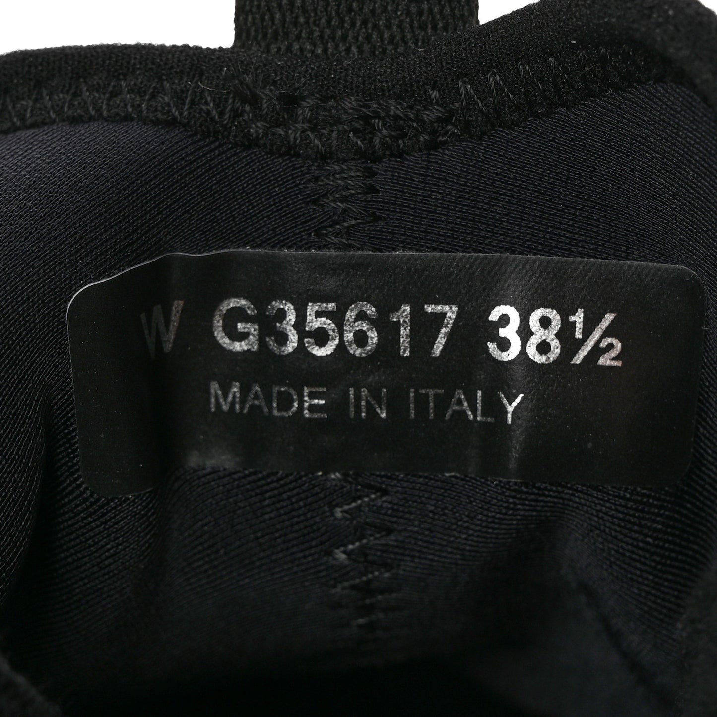 Velvet Calfskin Mixed Fibers CC Sneakers 38.5 Black