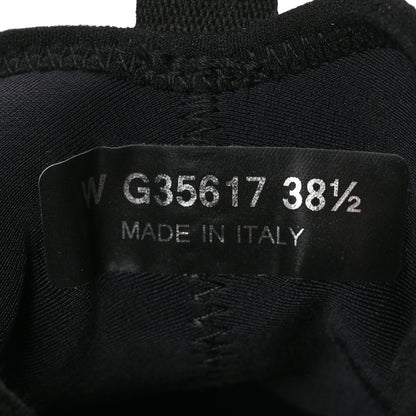 Chanel Velvet Calfskin Mixed Fibers CC Sneakers 38.5 Black 8 of 13