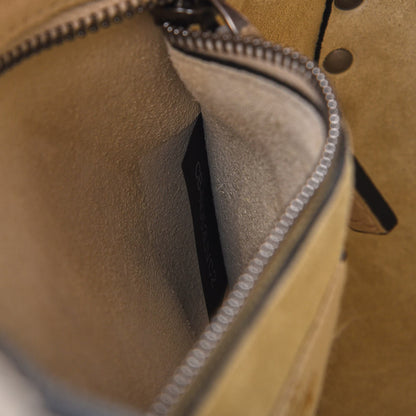 Valentino Garavani Pebbled Calfskin Onyx Medium Guitar Strap Rockstud Rolling Flap Saddle Bag Ivory 7 of 9