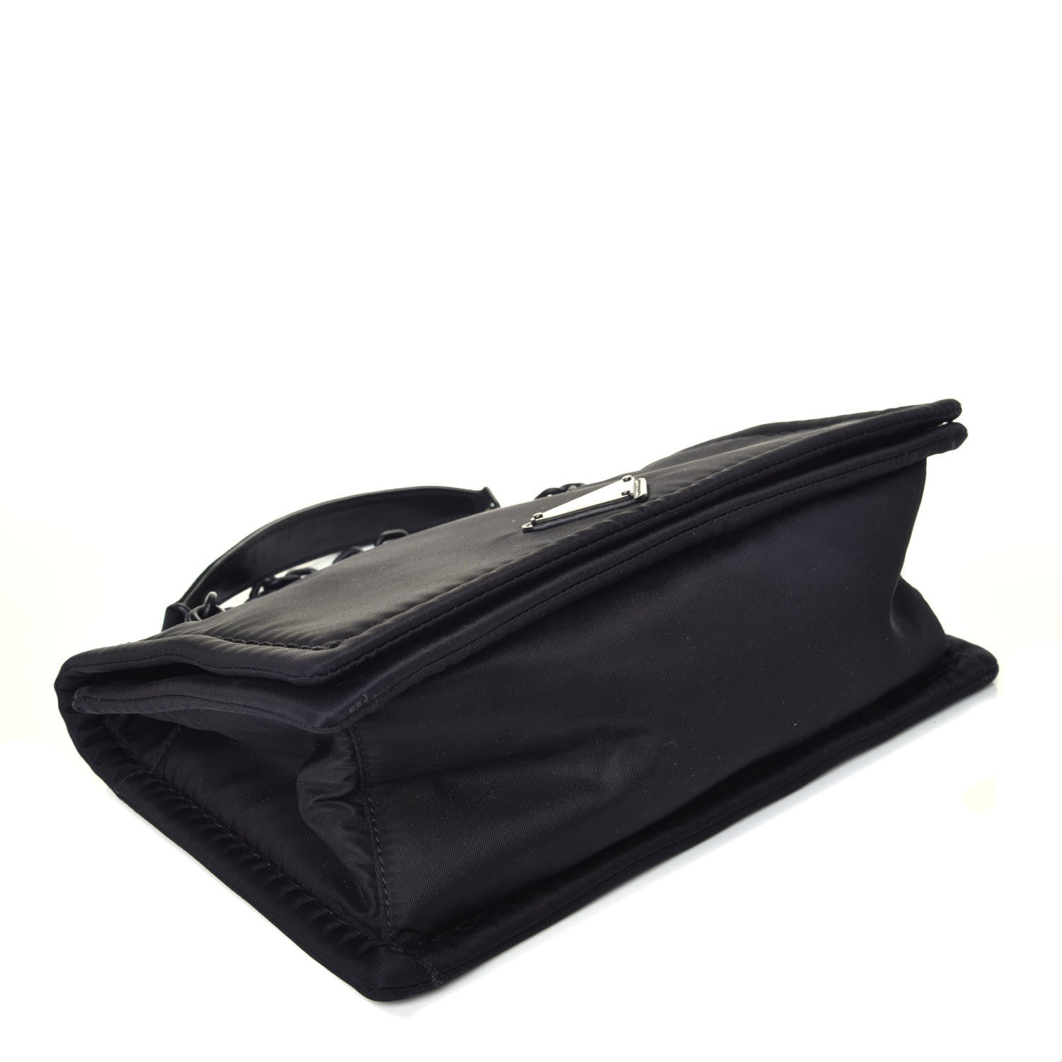 Prada Nylon Tessuto Chain Shoulder Bag Black 5 of 10