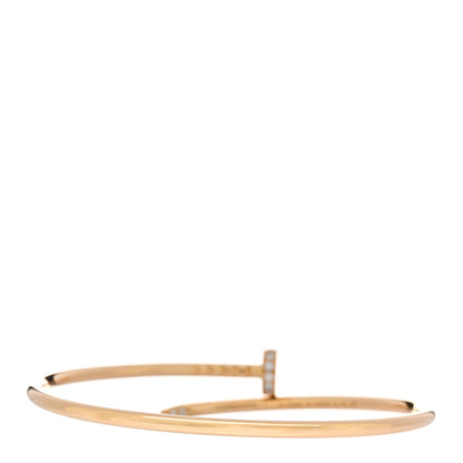 Cartier 18K Yellow Gold Diamond Small Juste Un Clou Bracelet 16 2 of 4