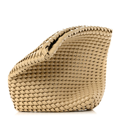 Bottega Veneta Patent Nappa Intrecciato Slanted Clutch Porridge 1 of 8