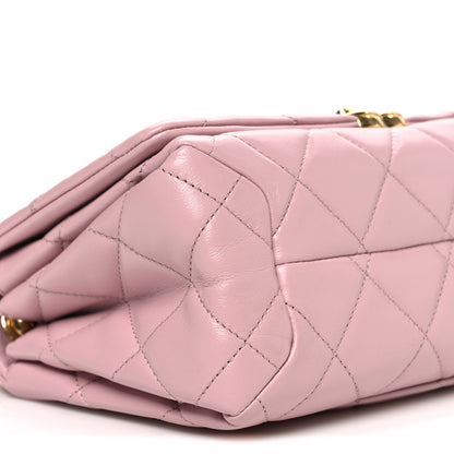 Chanel Lambskin Quilted Medium Color Match Flap Light Pink 9 of 10