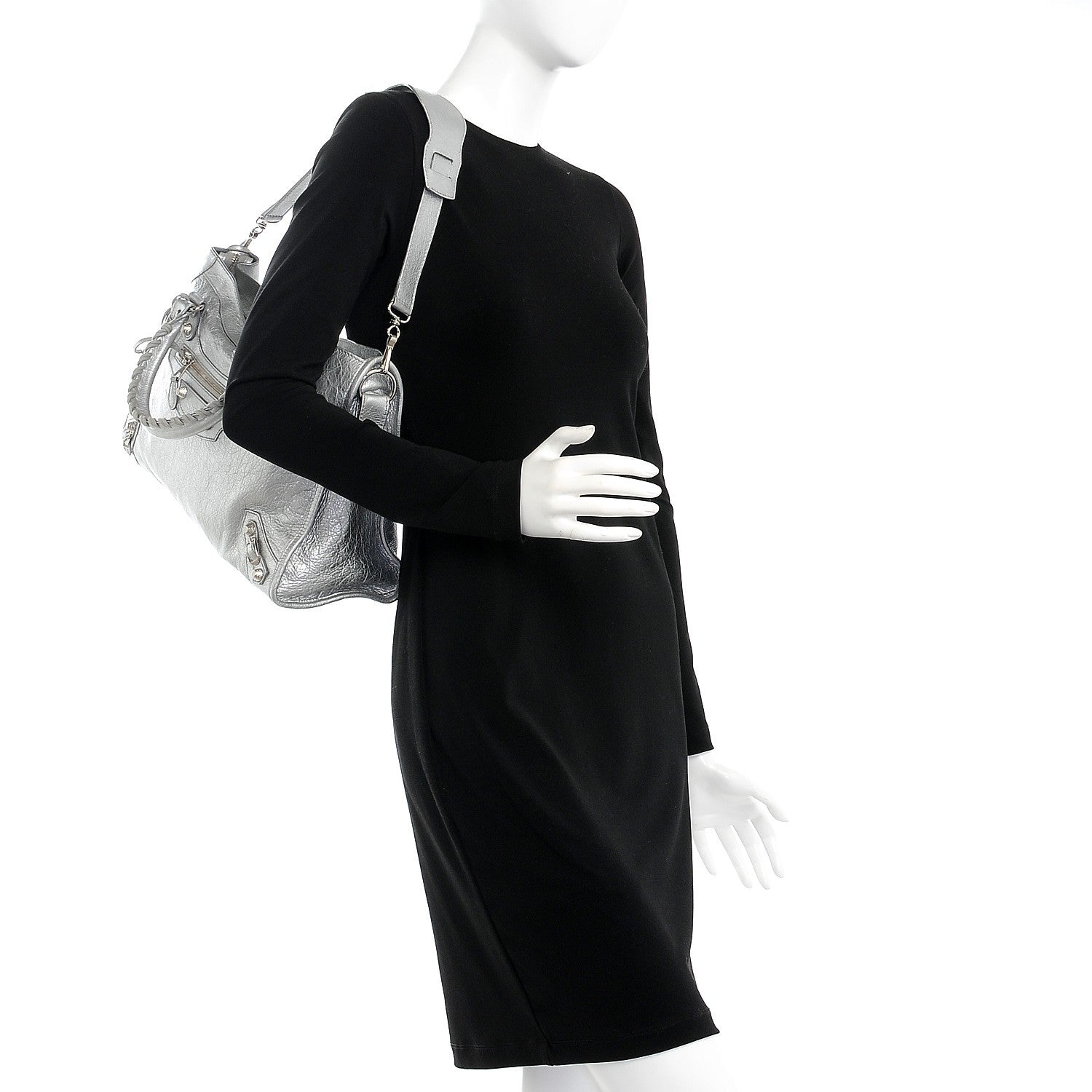 Balenciaga Agneau Giant 12 Silver Hardware City Gris Aluminum 2 of 10