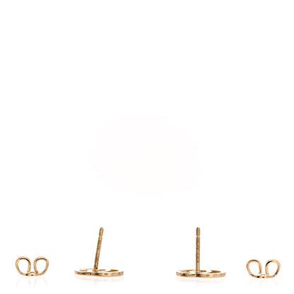 Gucci 18K Yellow Gold GG Tissue Stud Earrings 3 of 5