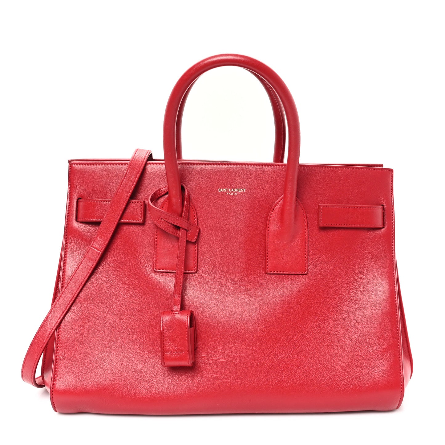 Calfskin Small Sac De Jour Lipstick Red