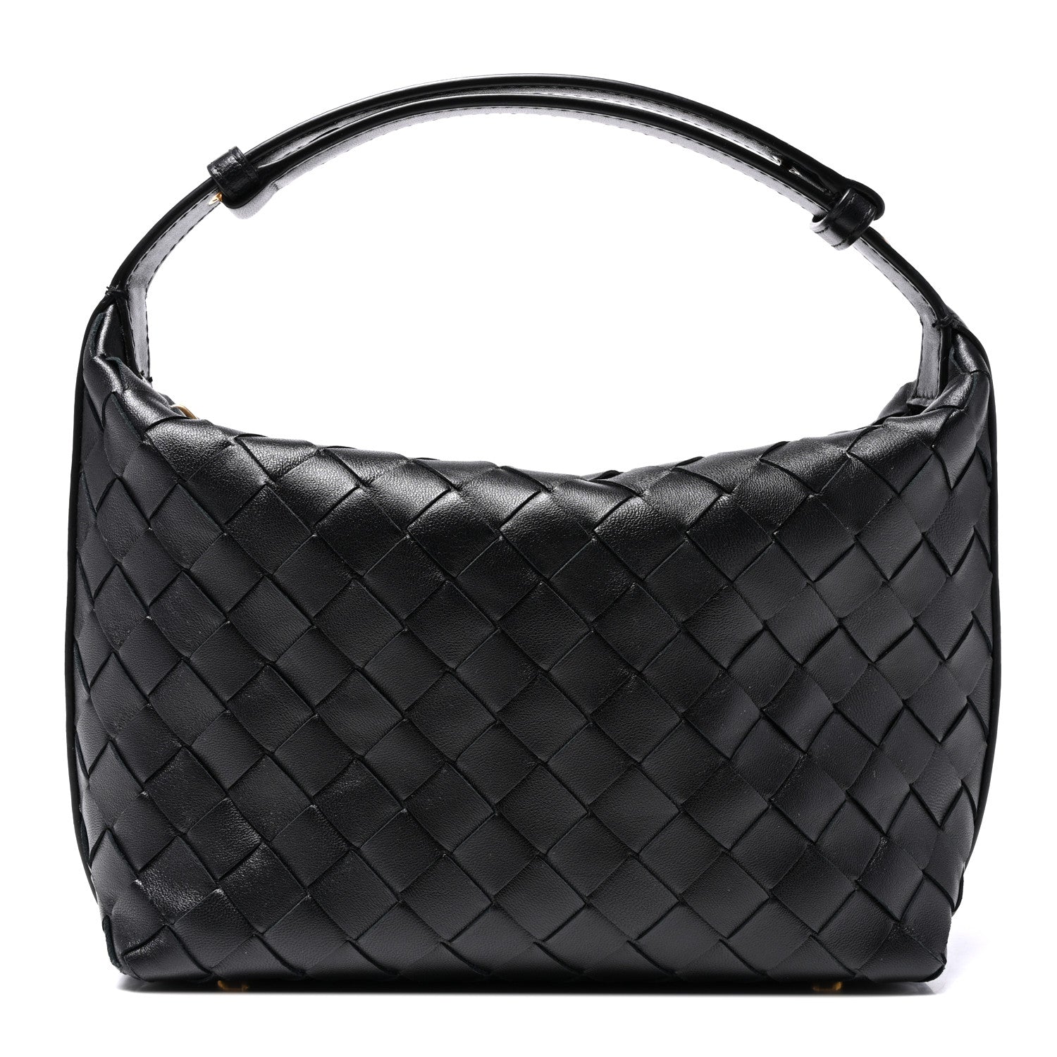 Bottega Veneta Calfskin Nappa Intrecciato Mini Wallace Black 1 of 10