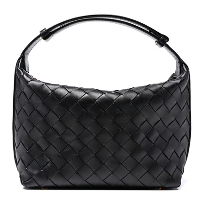 Bottega Veneta Calfskin Nappa Intrecciato Mini Wallace Black 1 of 10