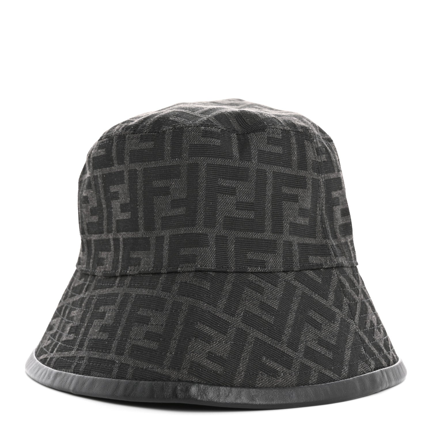 Fendi Technical Fabric FF Reversible Bucket Hat S Black 1 of 8